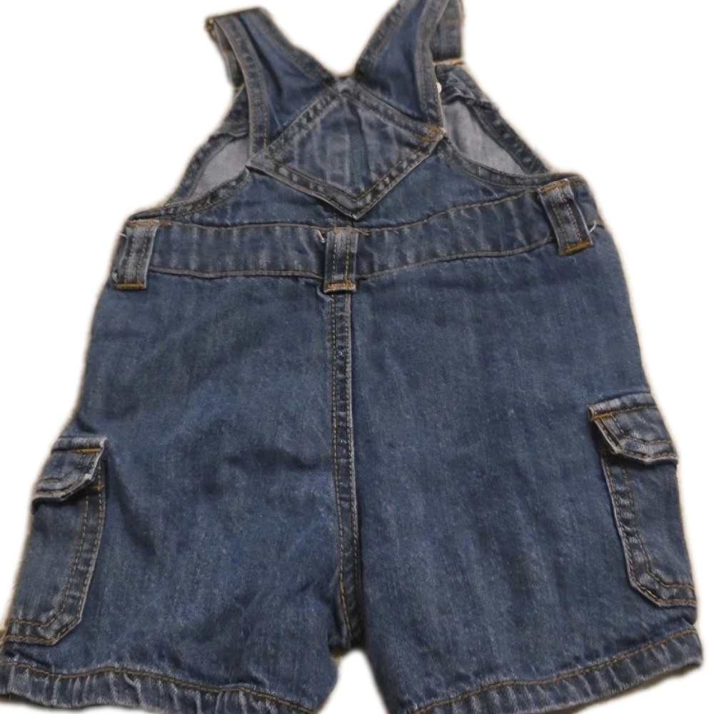 🏝️ Boys' Lot of 3 Items Baby Gap Overalls Sweater Cap 3-6m - Picture 3 of 10